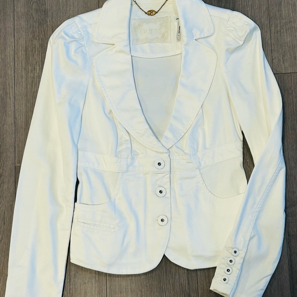 Guess White Women's Jacket